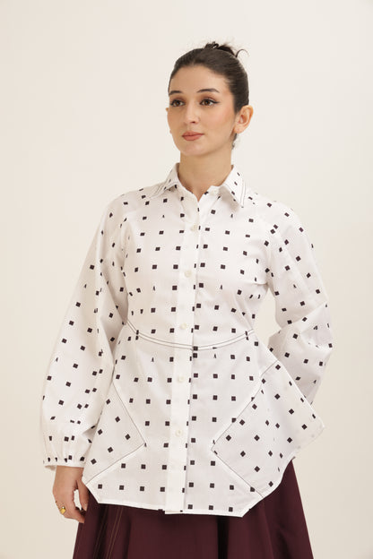Printed Flared Stitchline Set