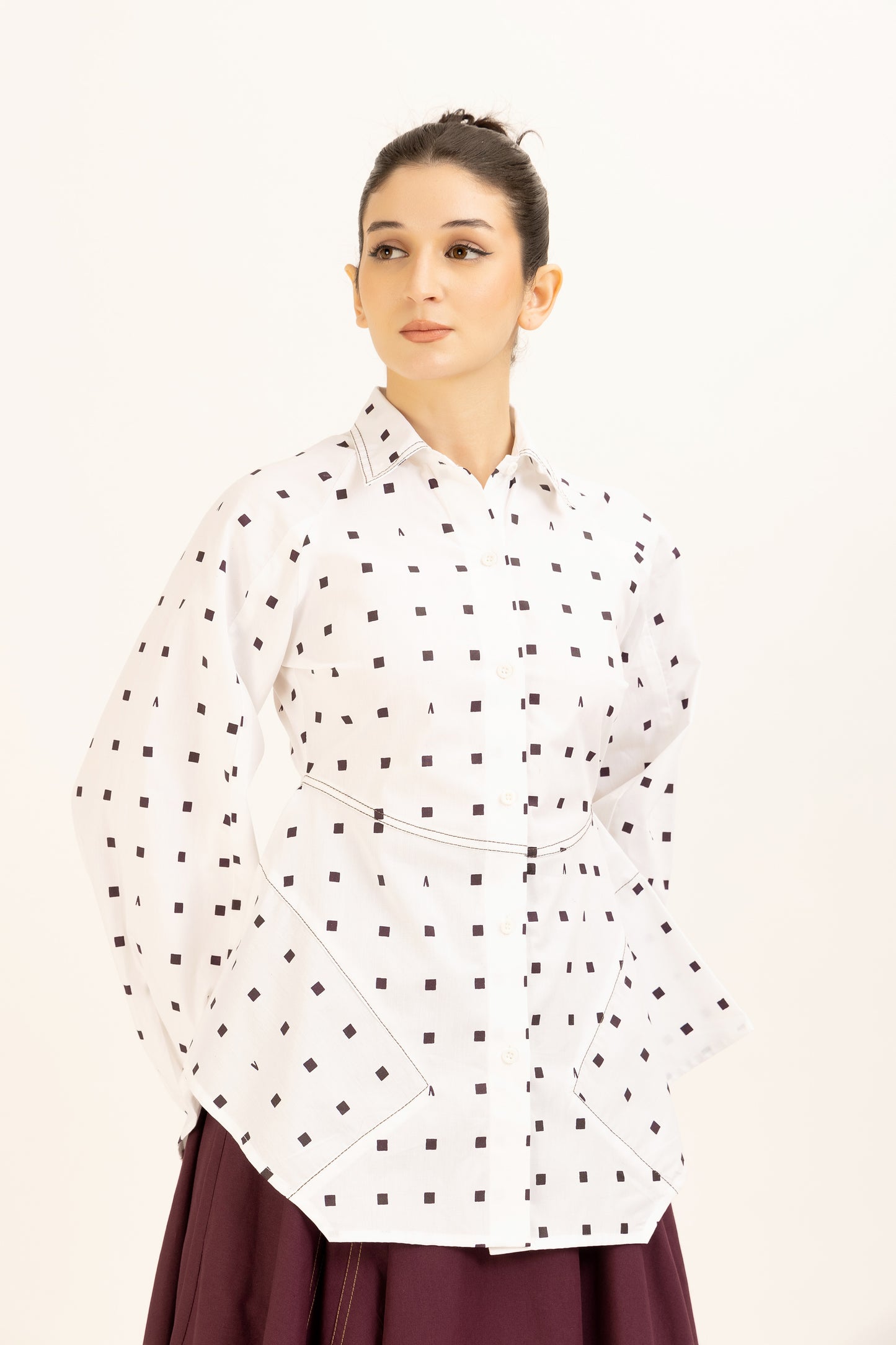 Printed Flared Stitchline Set