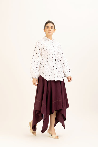 Printed Flared Stitchline Set