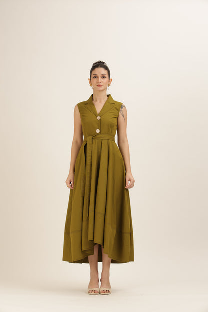 Bold Button Dress