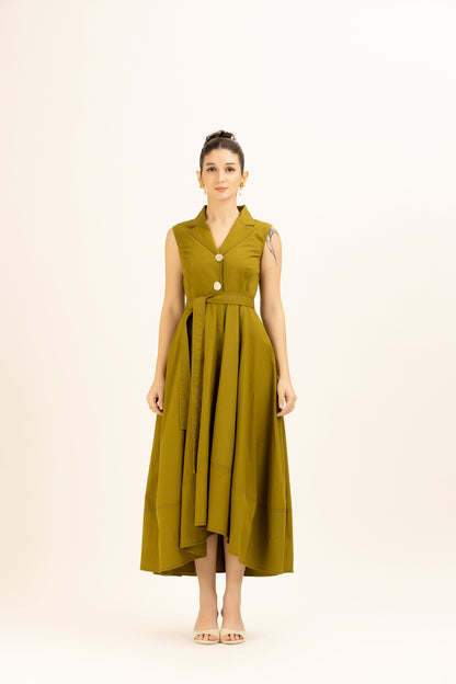 Bold Button Dress