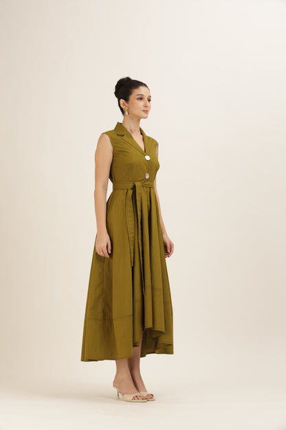 Bold Button Dress
