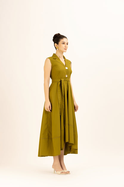 Bold Button Dress