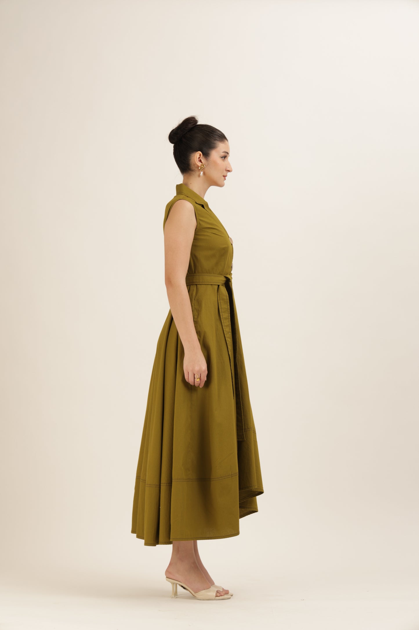 Bold Button Dress