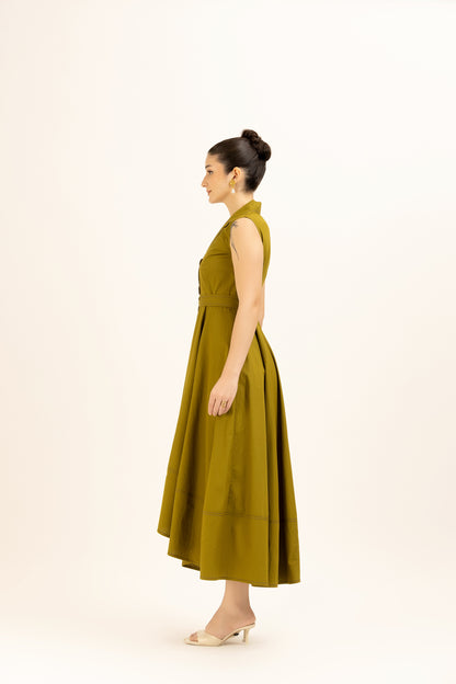 Bold Button Dress