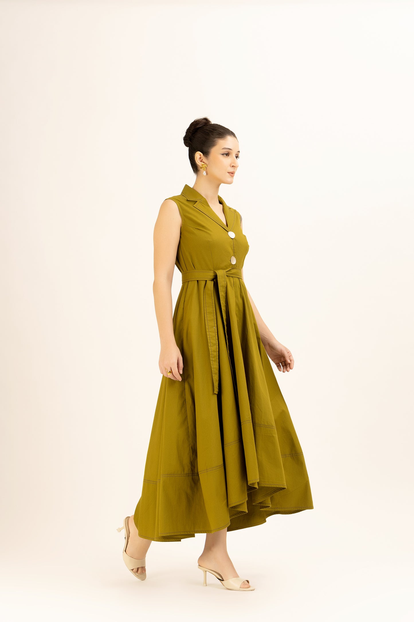 Bold Button Dress