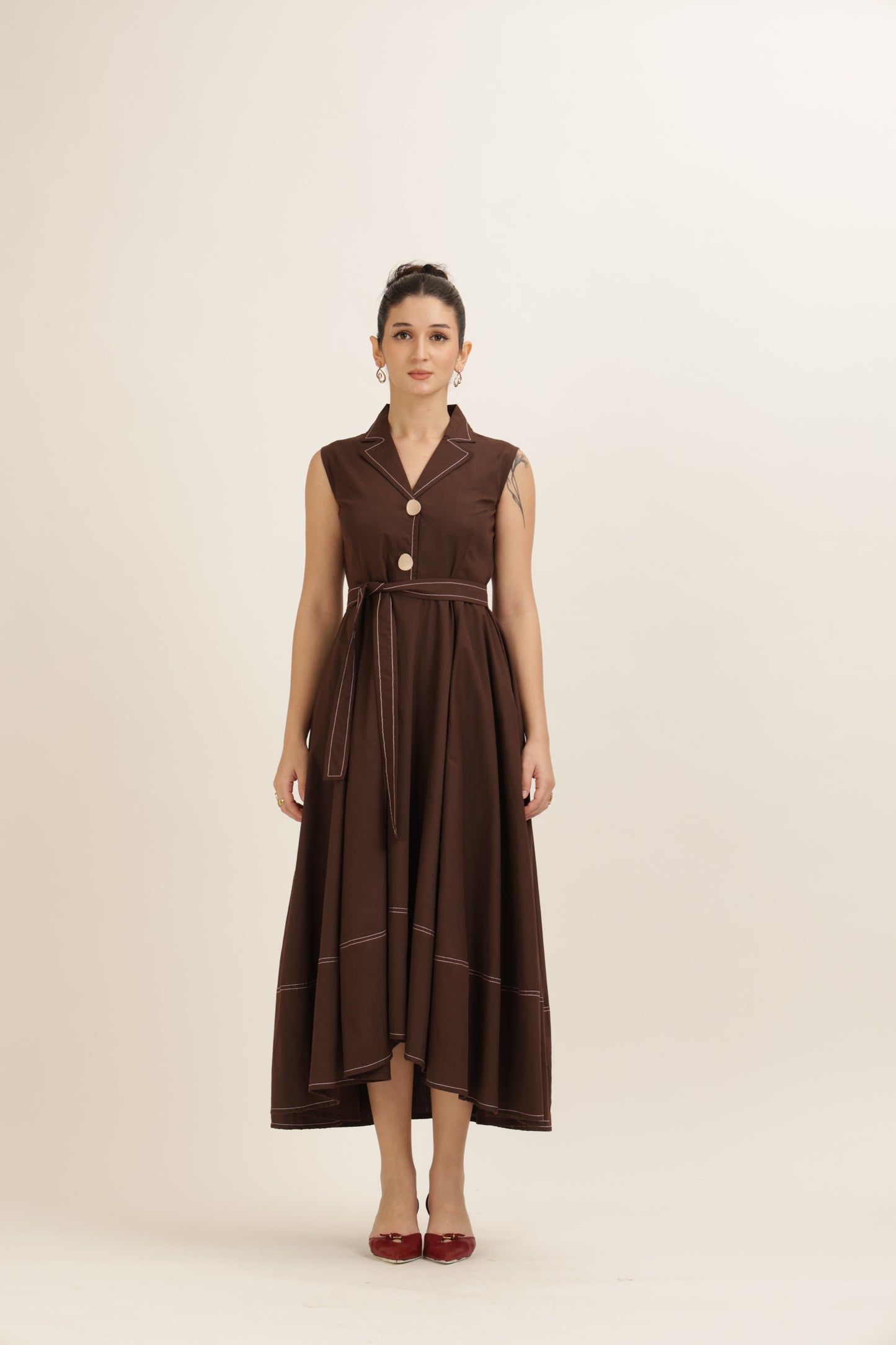 Bold Button Dress