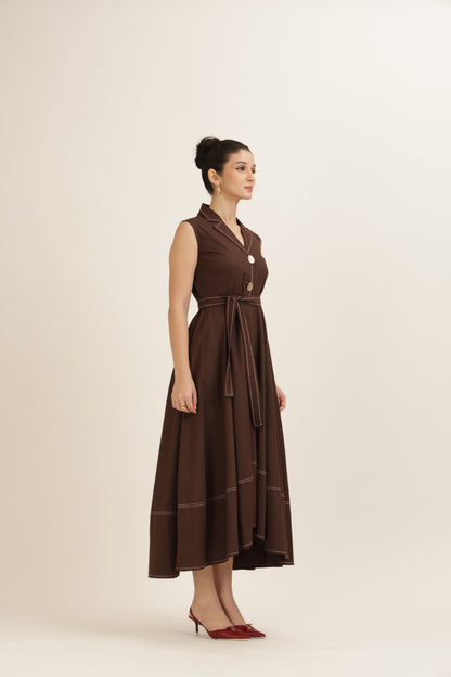 Bold Button Dress