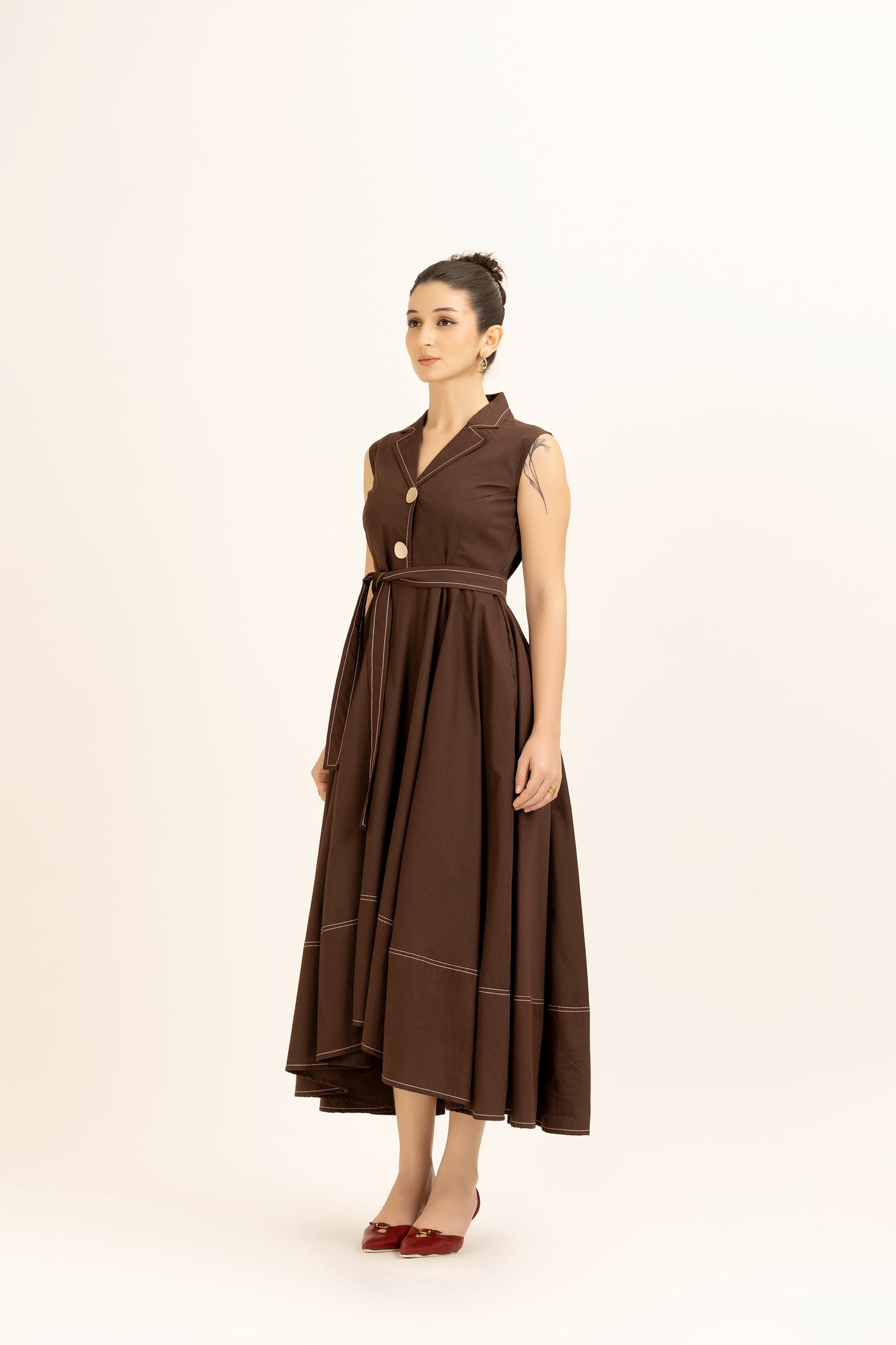 Bold Button Dress