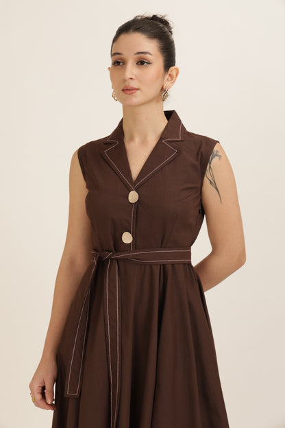Bold Button Dress