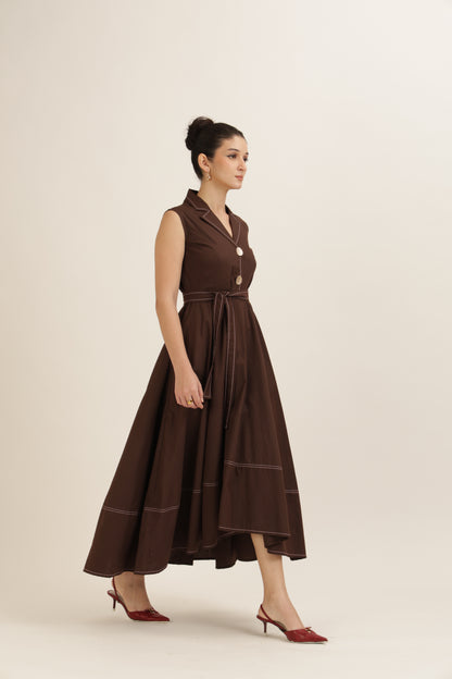 Bold Button Dress