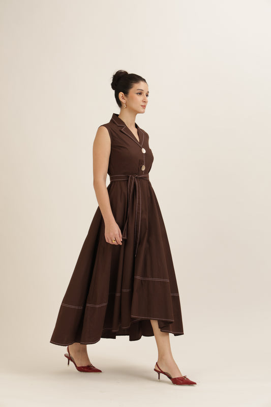 Bold Button Dress