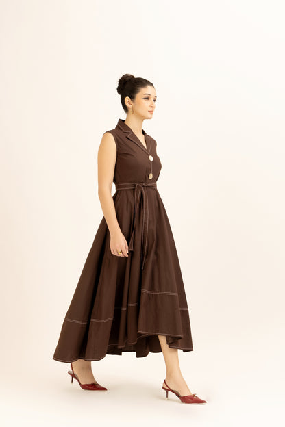 Bold Button Dress