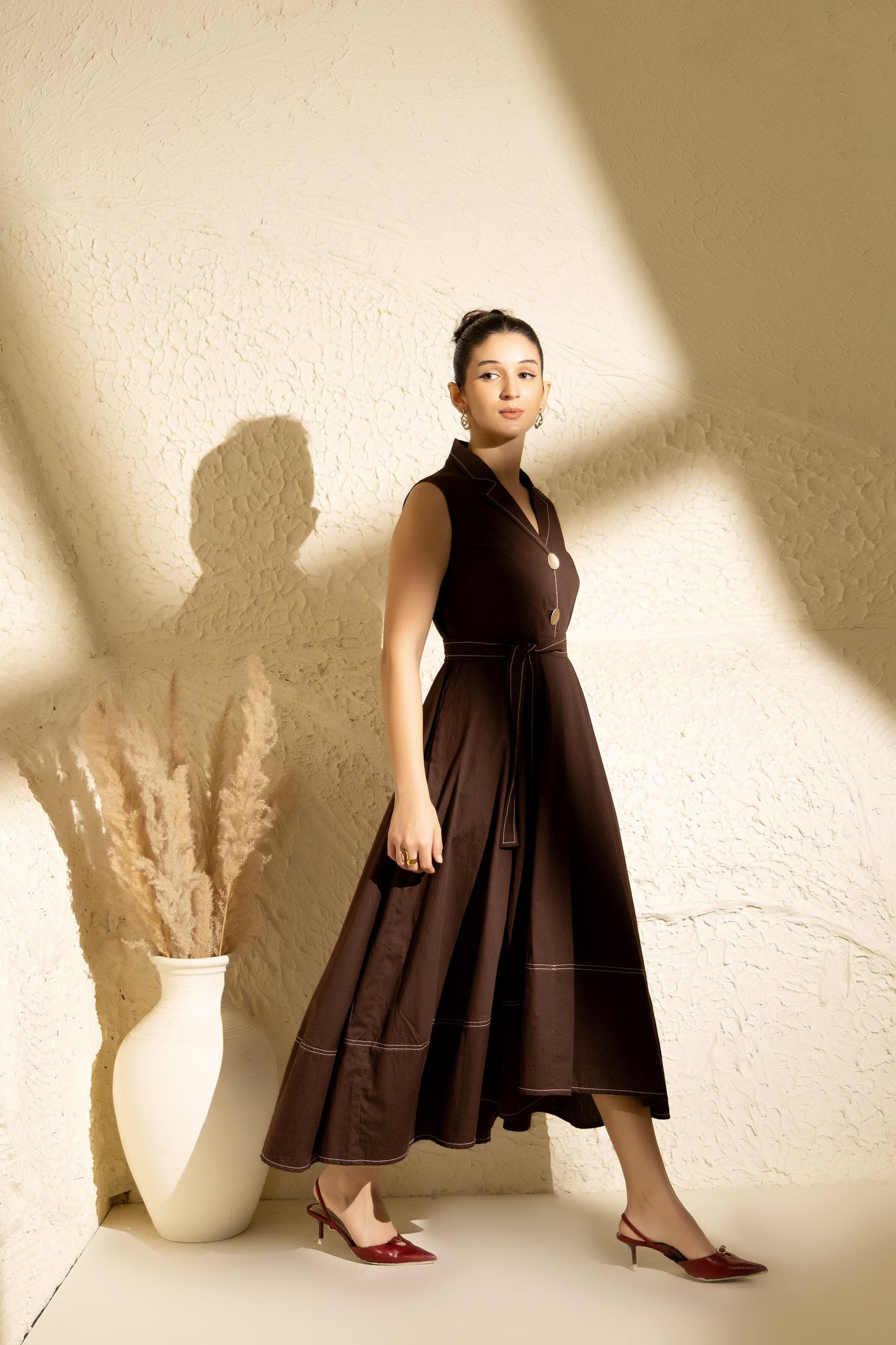 Bold Button Dress