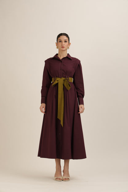 Belted Shirt Dress