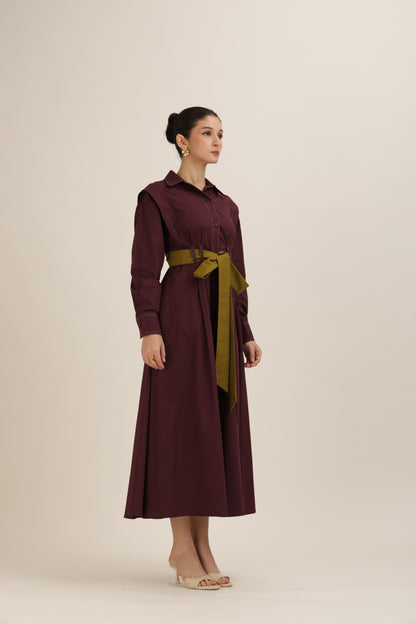 Belted Shirt Dress