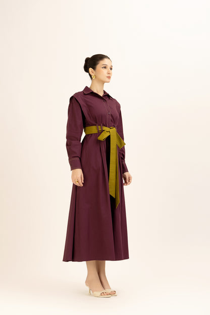 Belted Shirt Dress