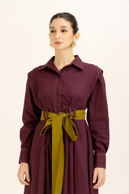 Belted Shirt Dress