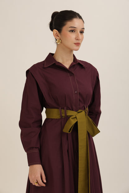 Belted Shirt Dress