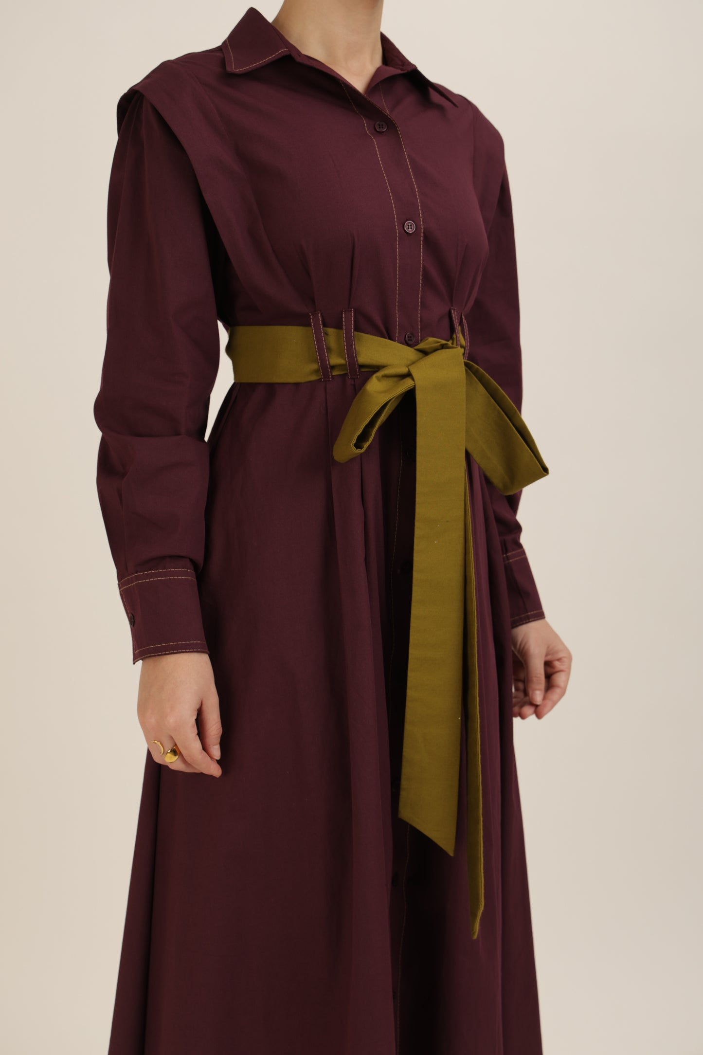 Belted Shirt Dress