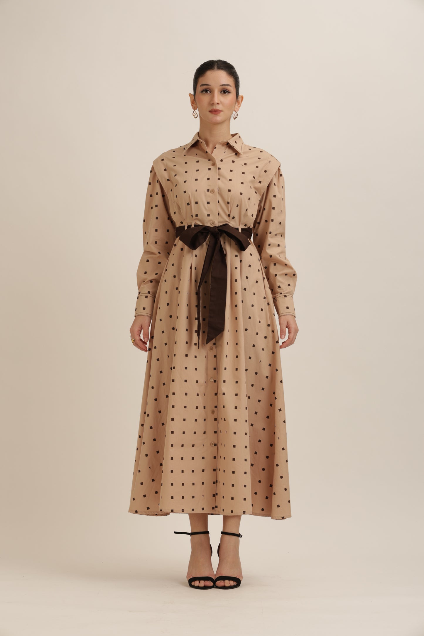 Belted Shirt Dress