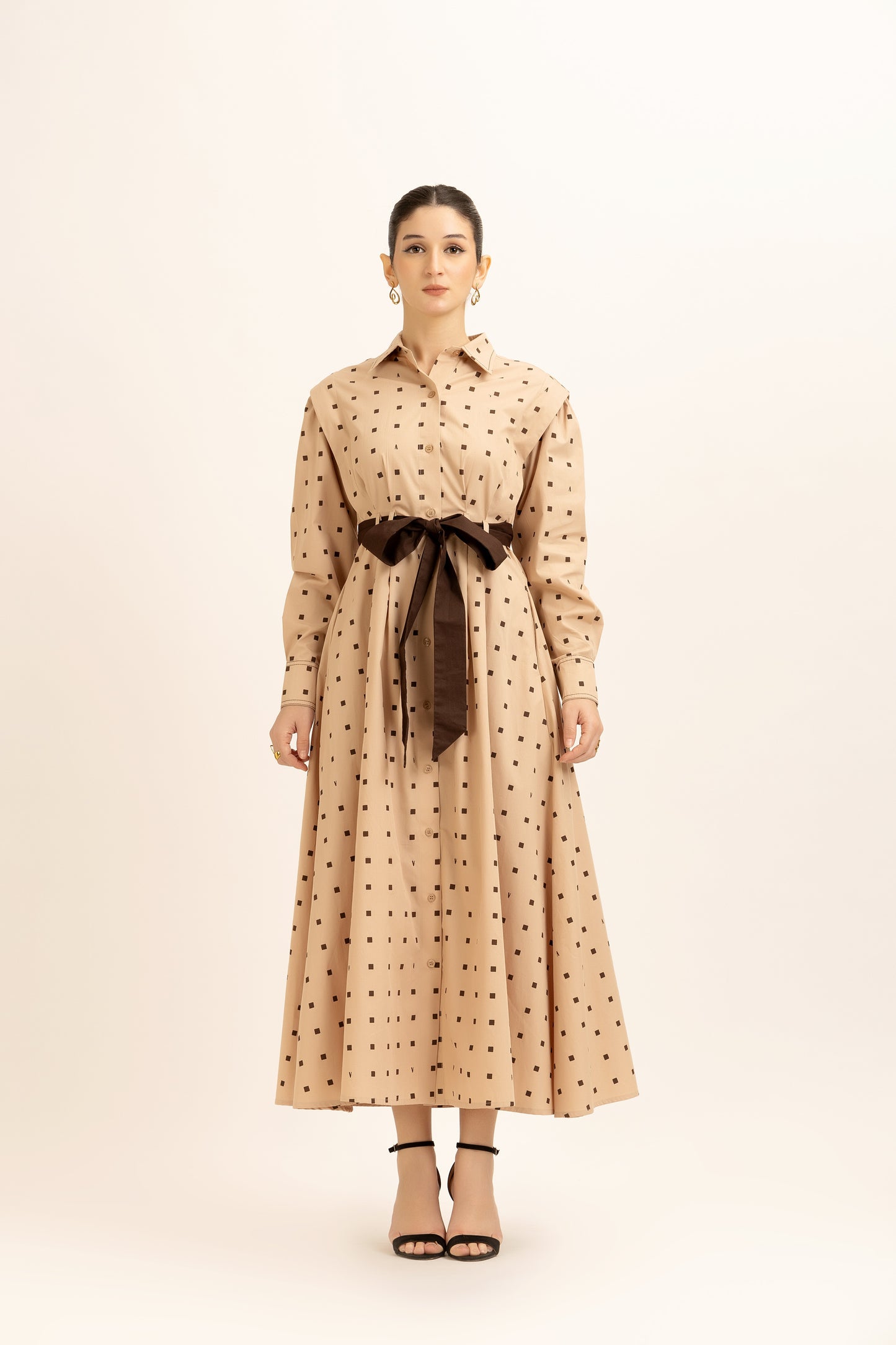 Belted Shirt Dress