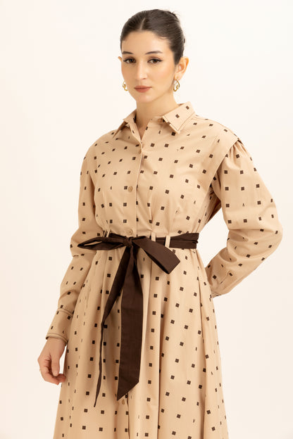 Belted Shirt Dress