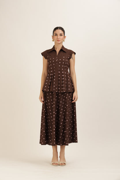 Pleated Hem Top