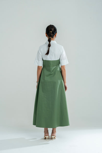 Sculpted Dress Fern Green