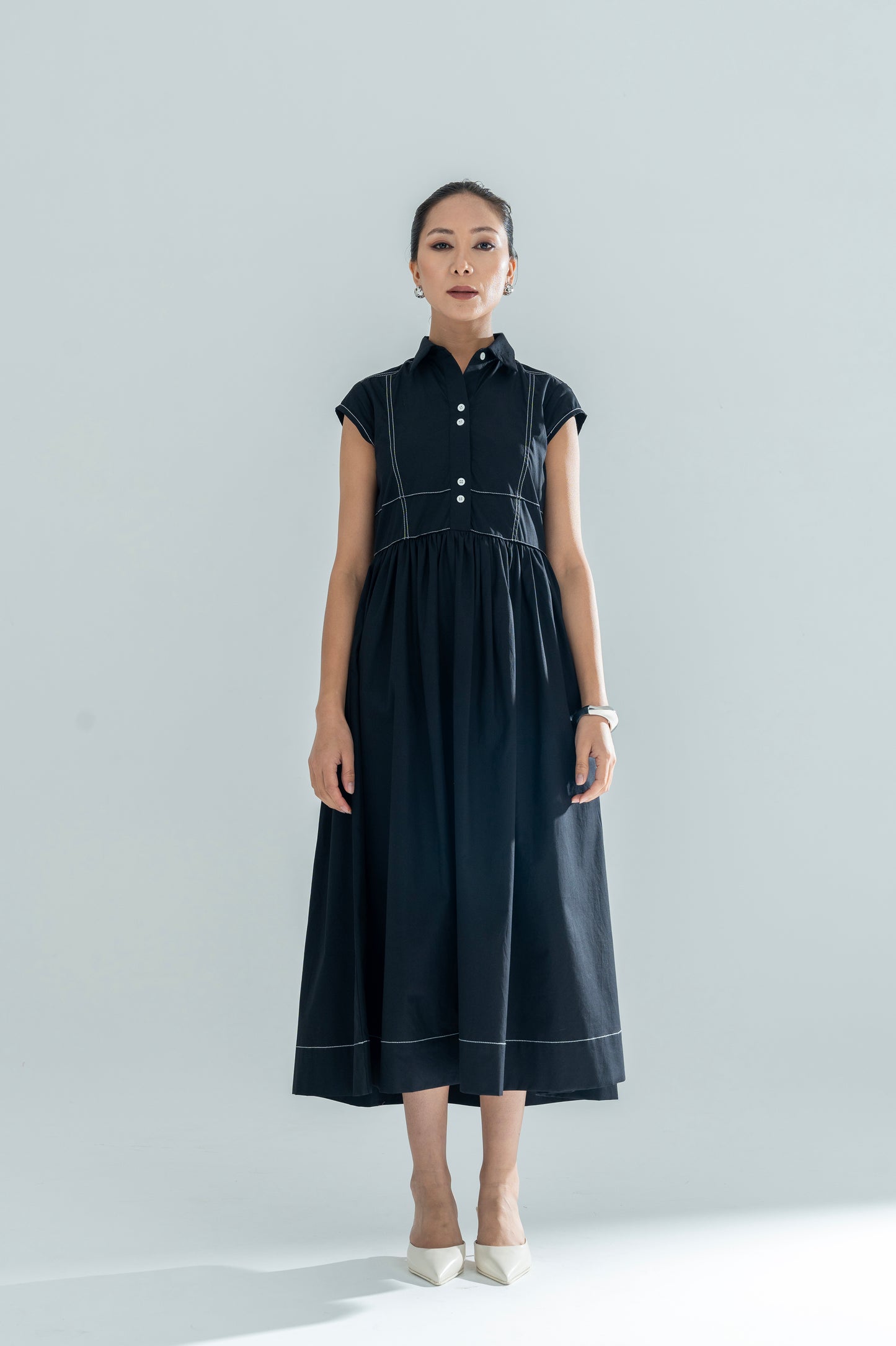 Retro Gather Dress