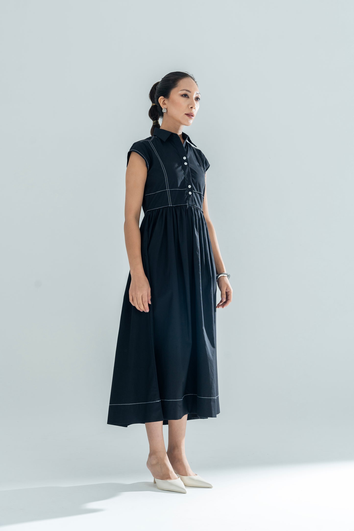 Retro Gather Dress