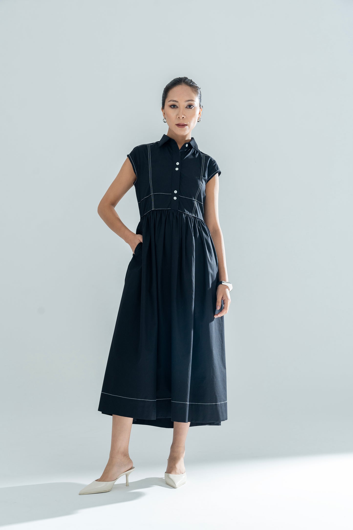 Retro Gather Dress