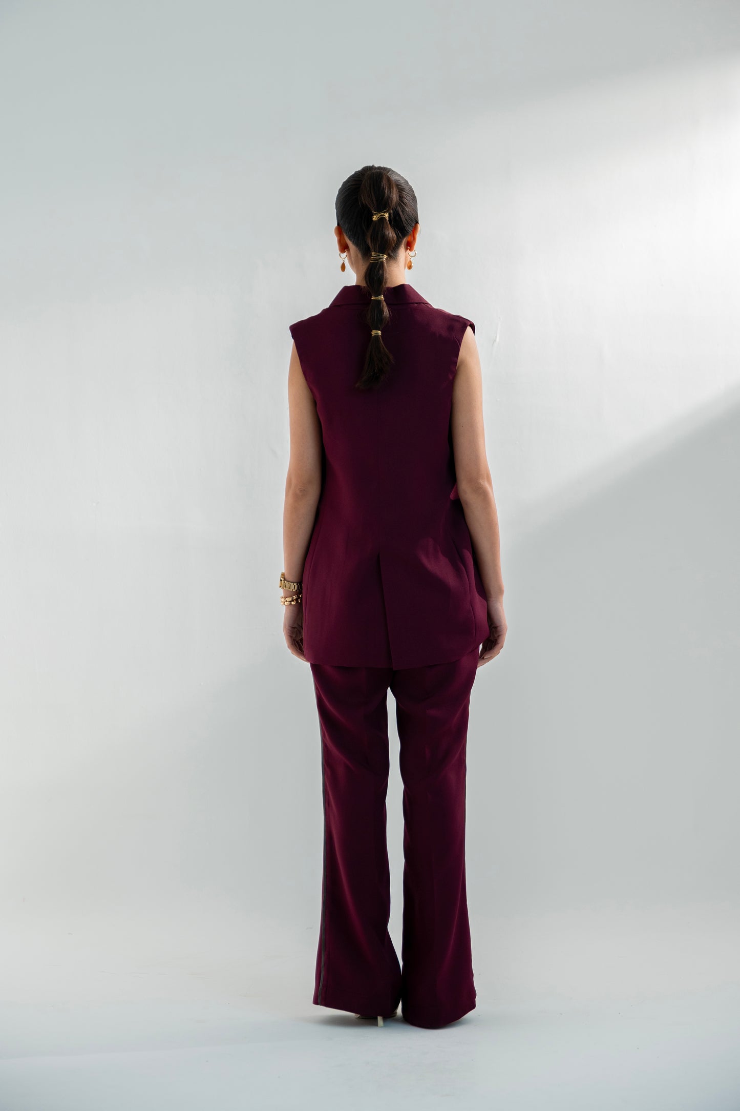 Sleek Waistcoat Purple