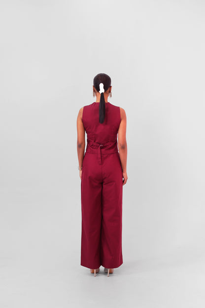 Buttoned Waistcoat Set