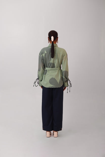 Half Placket Shirt Printed