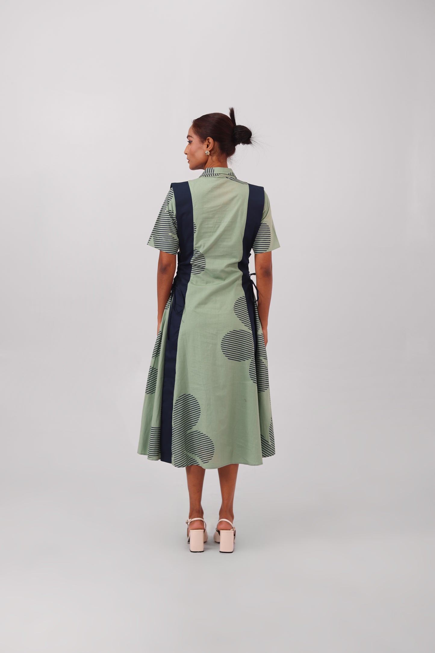 Tie Waist Dress Sage