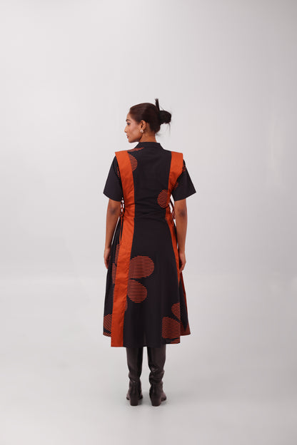 Tie Waist Dress Black