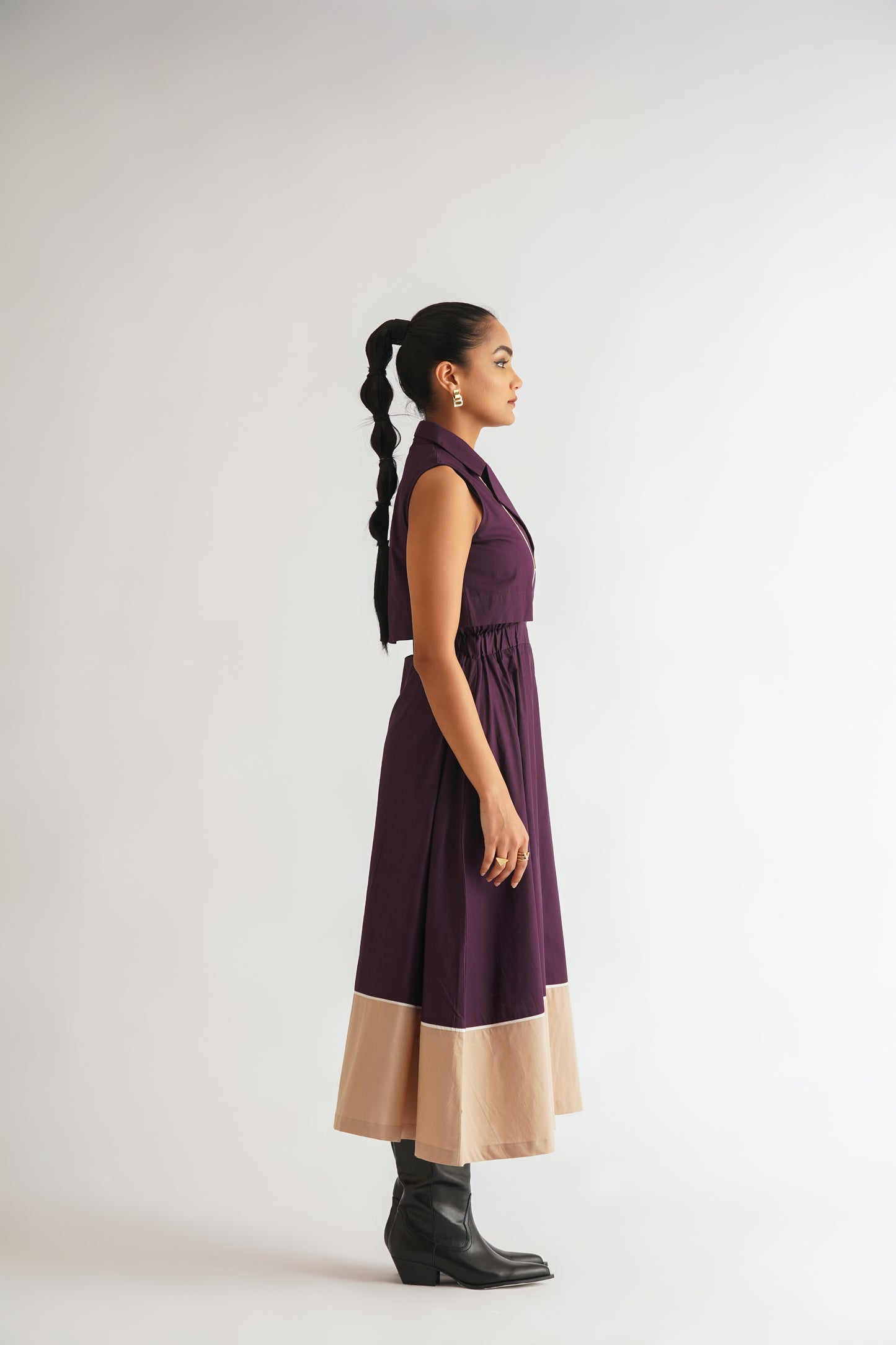 Waistcoat Colorblock Dress
