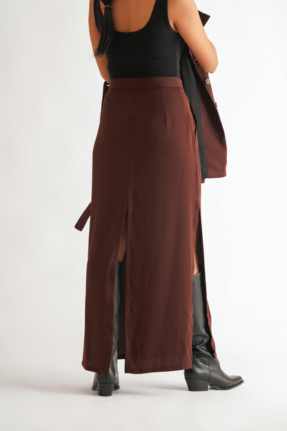 Wine Slit Skirt