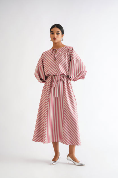 Striped Midi Dress