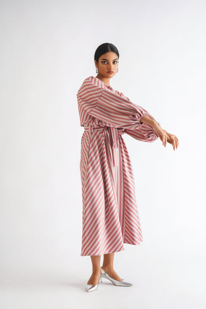 Striped Midi Dress