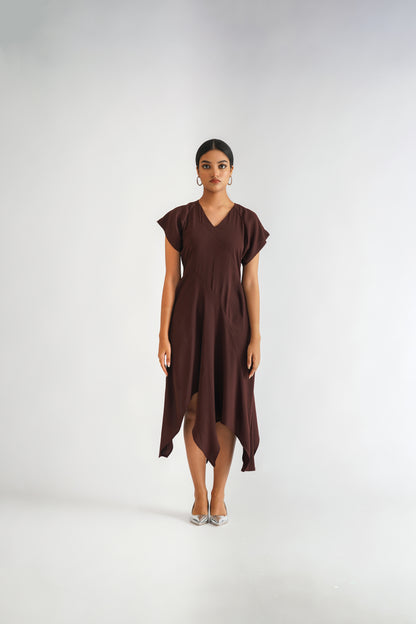 Hourglass Dress Wine