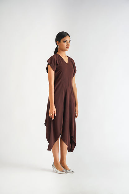 Hourglass Dress Wine