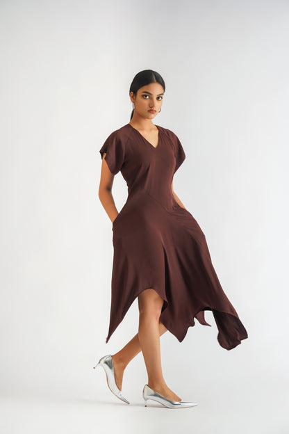 Hourglass Dress Wine