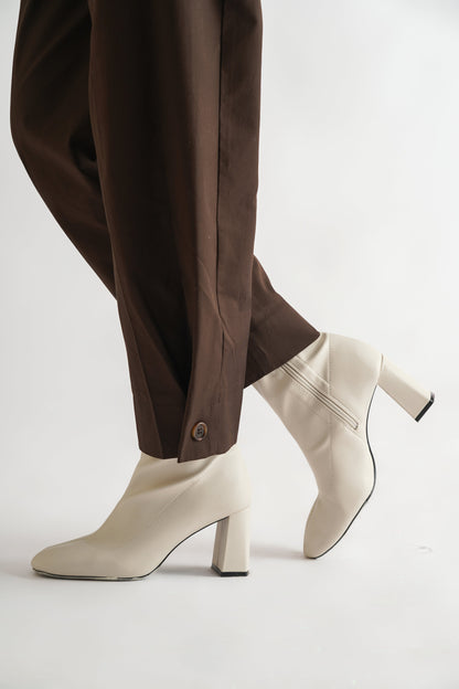 Buttoned Hem Trouser Navy