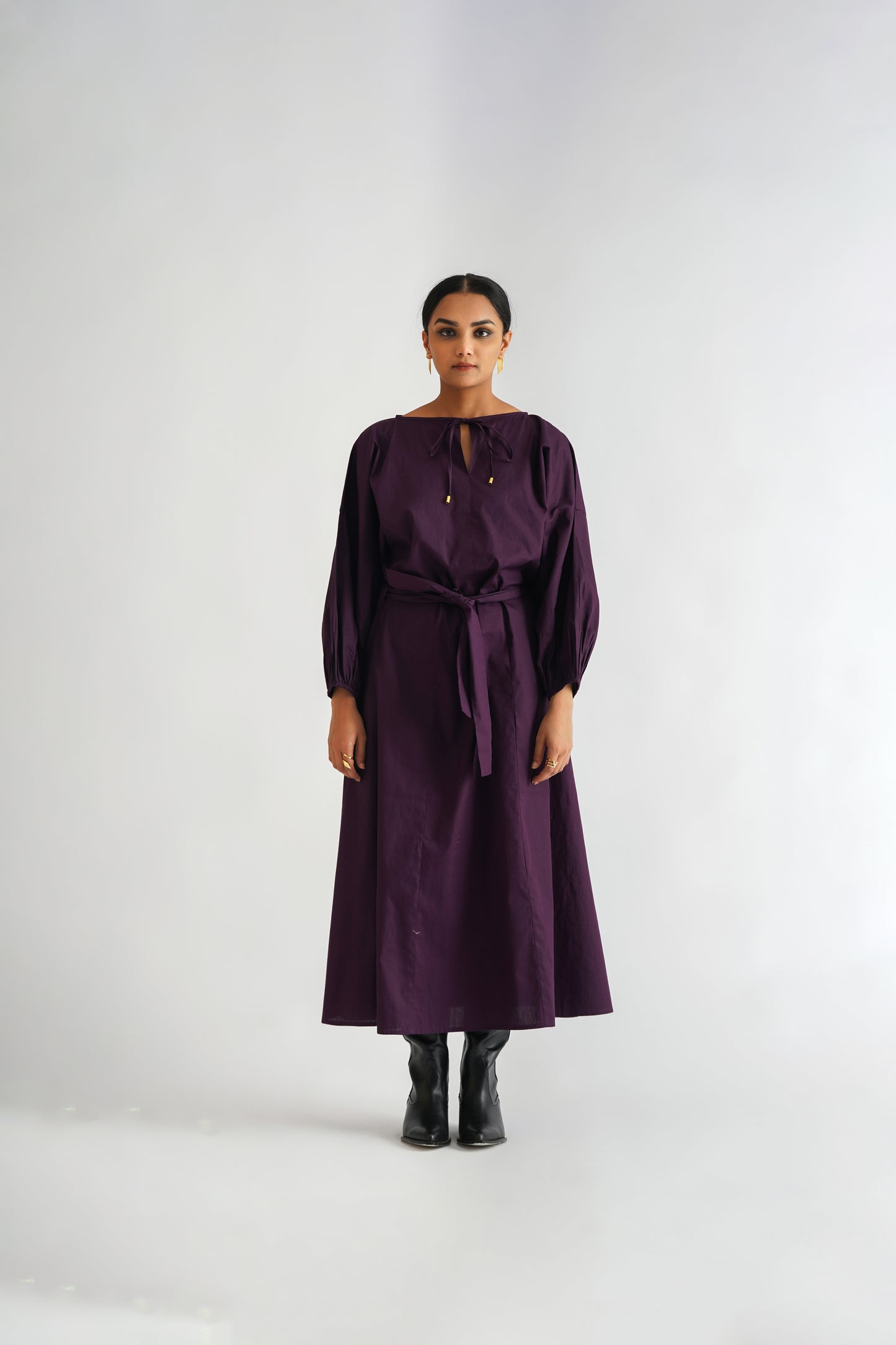 Plum Midi Dress