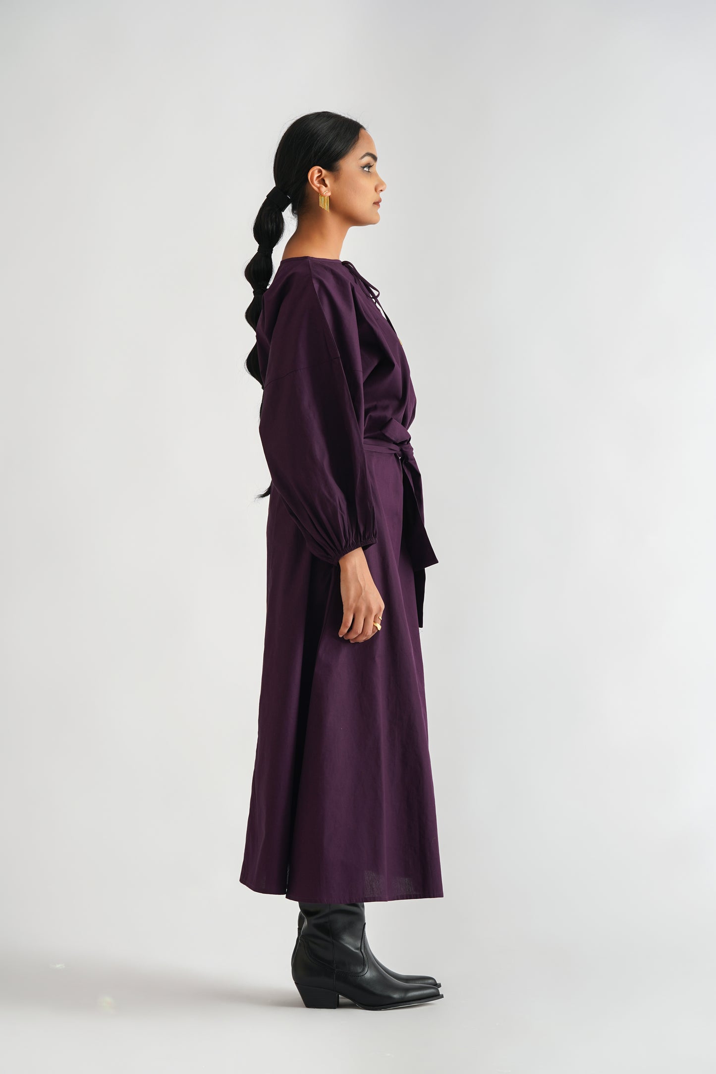 Plum Midi Dress