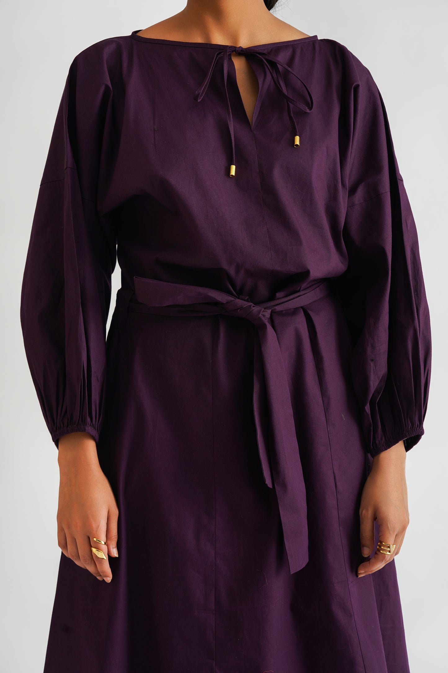 Plum Midi Dress