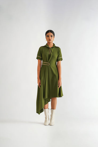 Asymmetric Polo Dress