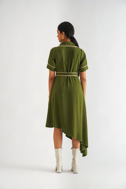 Asymmetric Polo Dress